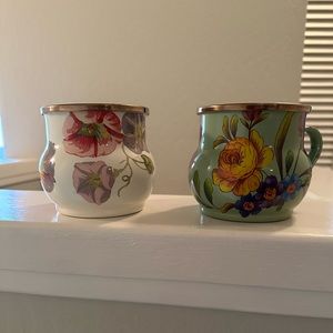 Mackenzie-Childs set of mugs.  Perfect condition!